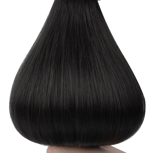 YOULUCK Natural Black Tape In Human Hair Extensions
