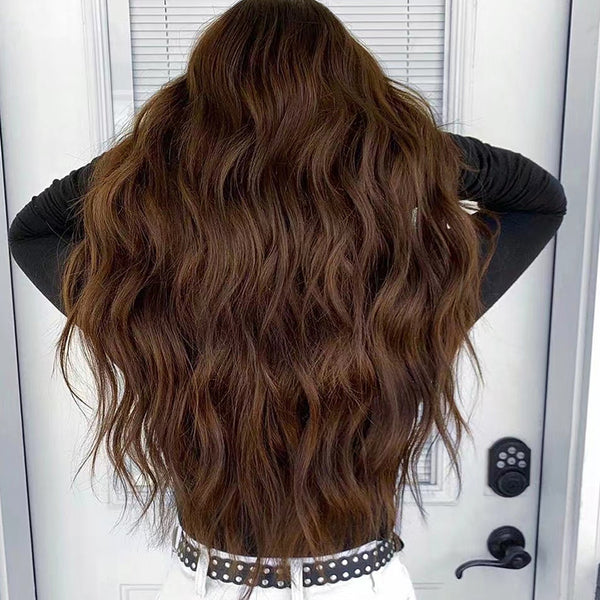 YOULUCK Medium Brown Tape In Human Hair Extensions