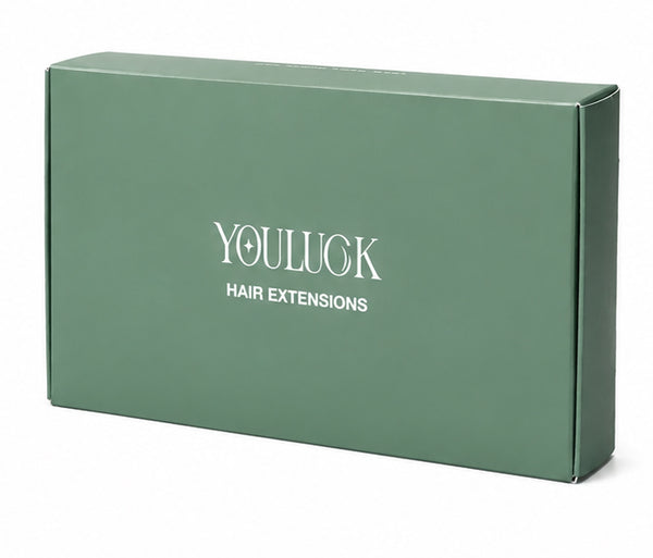 YOULUCK Medium Brown Tape In Human Hair Extensions