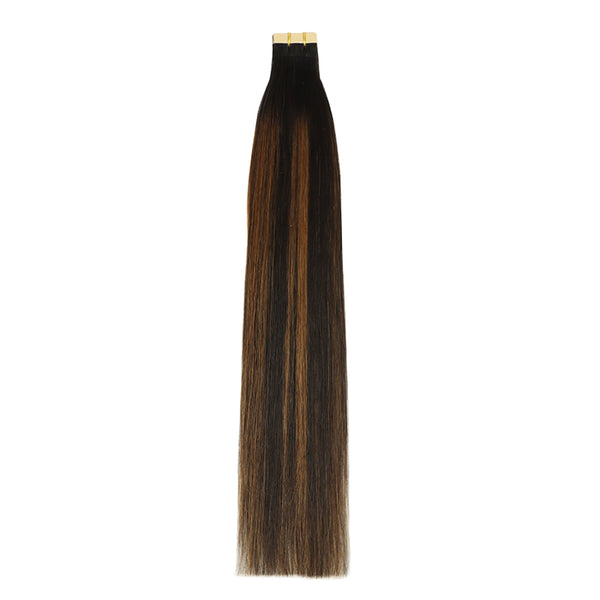YOULUCK Balayage Black Blonde Tape In Hair Extensions