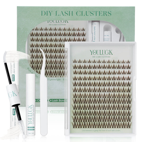 Brown Star Fringe | Manga Lashes Individual Lash Clusters