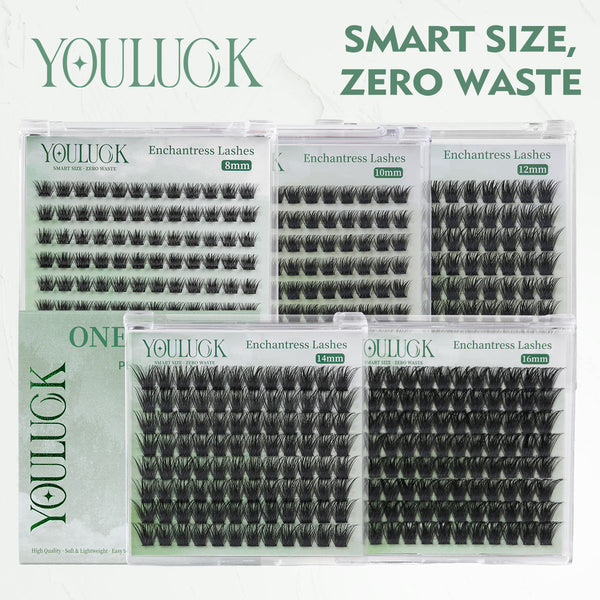 Single Length Enchantress Lashes | DIY Lash Clusters with Ultra-Thin Band