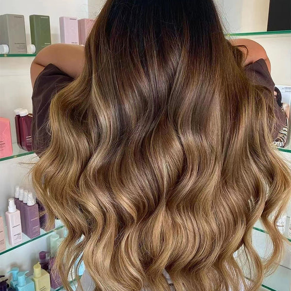 YOULUCK Warm Chestnut Brown Tape In Hair Extensions