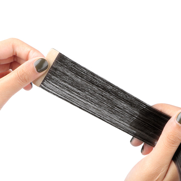YOULUCK Natural Black Tape In Human Hair Extensions