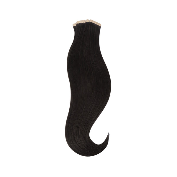 YOULUCK Natural Black Tape In Human Hair Extensions