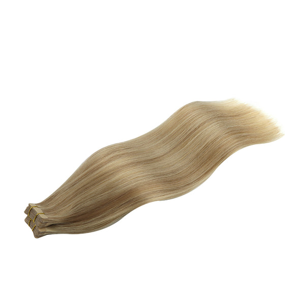 YOULUCK Medium Blonde Highlight Tape In Hair Extensions