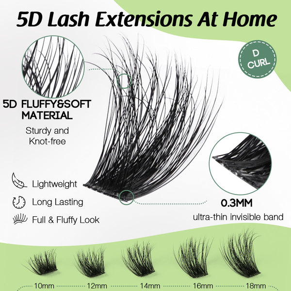 5D Enchantress |  5D Layered Fluffy Lash Clusters