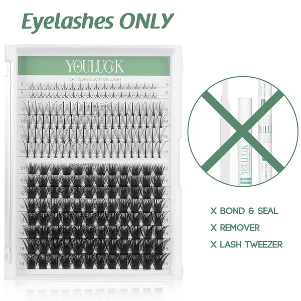 Cat Claws + Enchantress Lashes |  Waterproof Ultra-Thin Band DIY Lash Clusters