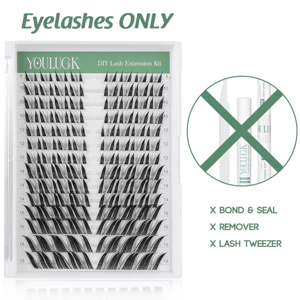 Feral Glare |  Manga Lashes Individual Lash Clusters