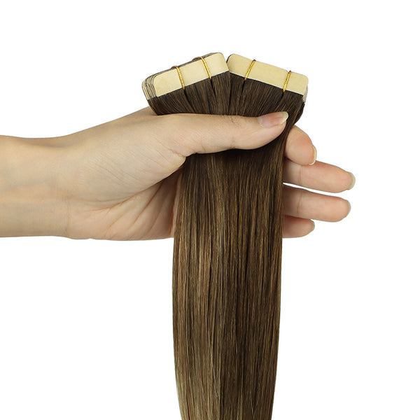 YOULUCK Ash Honey Highlight Tape In Hair Extensions