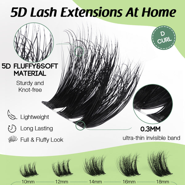 Aura |  5D Layered Fluffy Lash Clusters