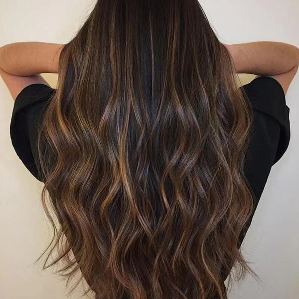YOULUCK Balayage Black Blonde Tape In Hair Extensions