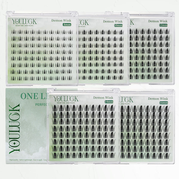 Single Length Demon Wink |  DIY Lash Clusters with Ultra-Thin Band