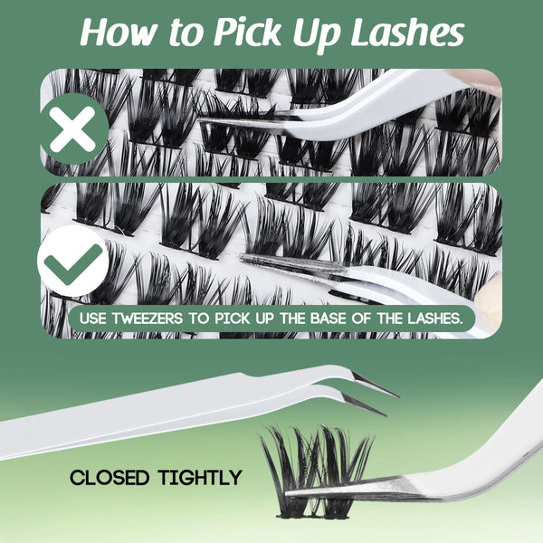 Elegant Sweep |  Natural Look Long Lasting DIY Lash Clusters