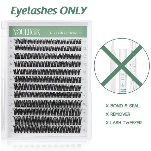 Velvet Touch |  Waterproof Ultra-Thin Band DIY Lash Clusters